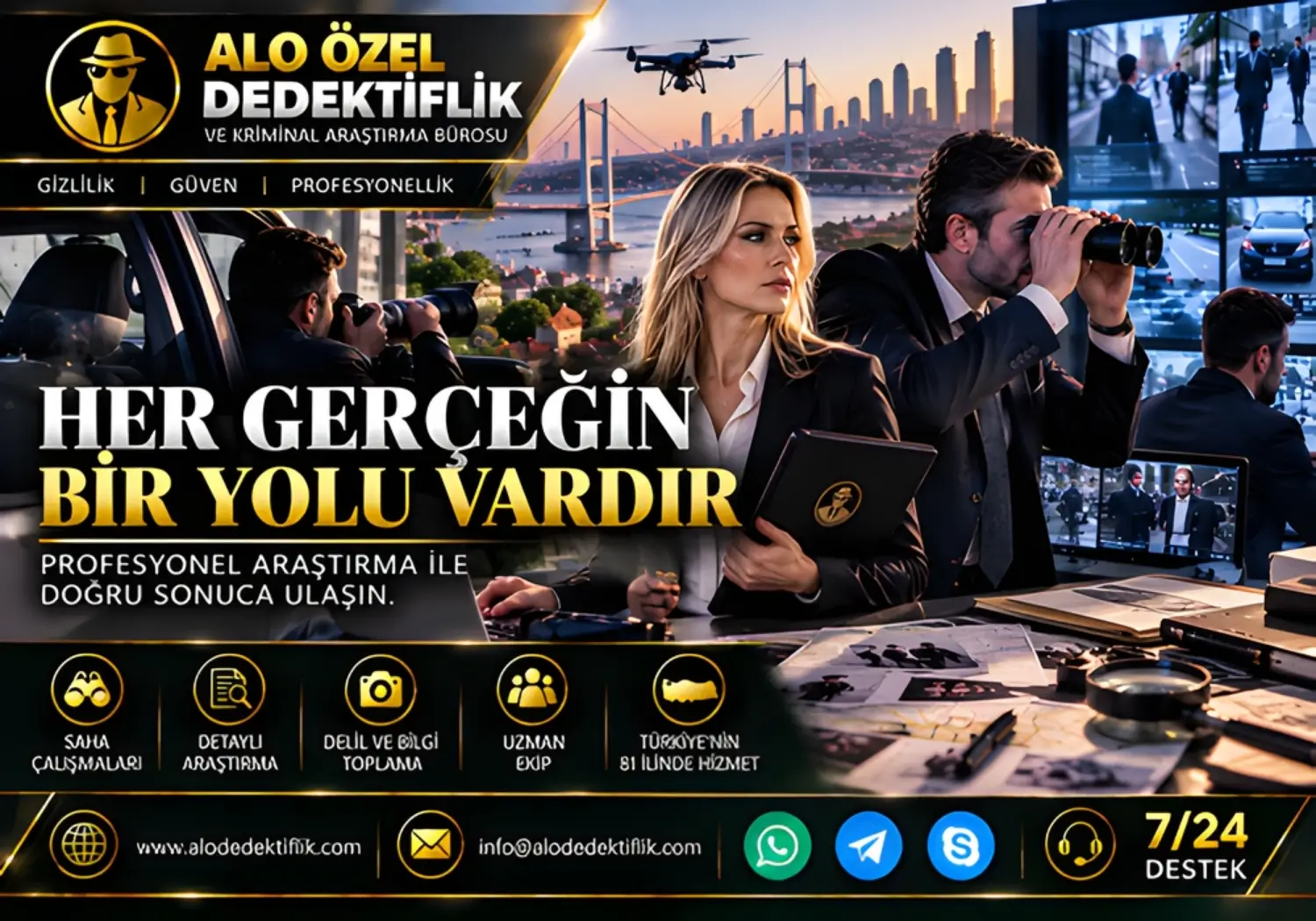 Kriminal Araştırmalarda ve Dedektiflikte Uluslararası Başarı: 81 İlde Kesintisiz Hizmet